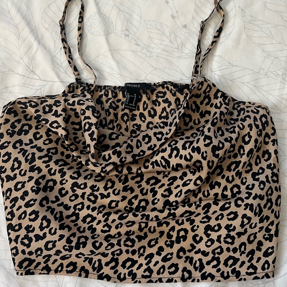 Cowl neck crop top